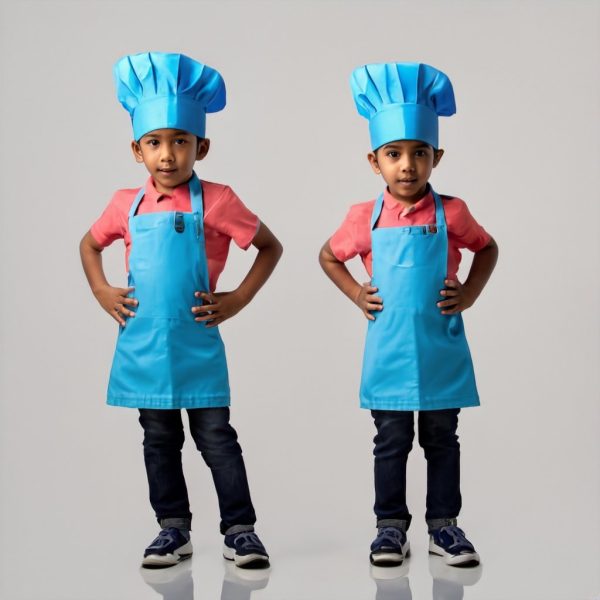 Kids Junior Chef Blue Aprons