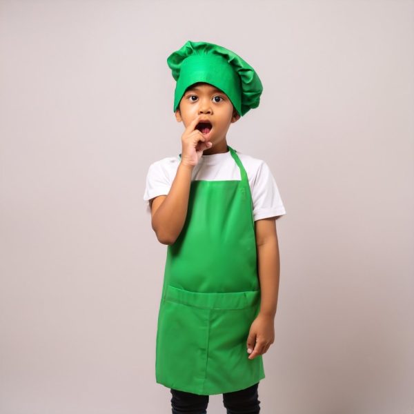 Kids Junior Chef dark Green Aprons