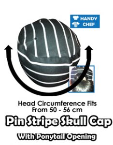 Australian pin stripe skull chef cap chart