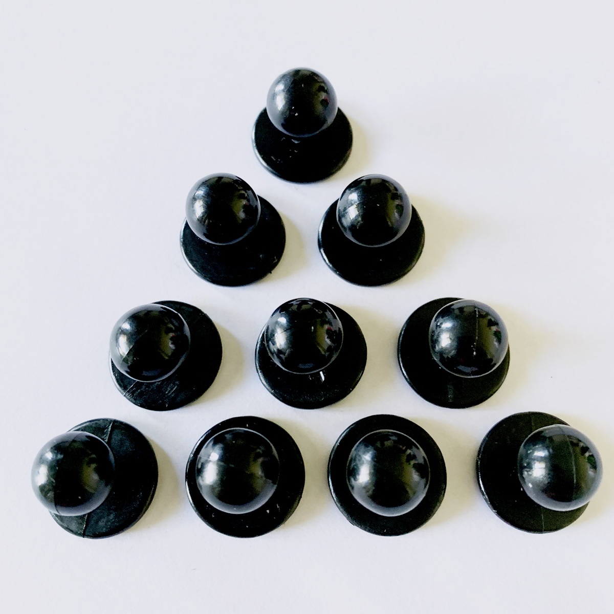 Black Chef Jacket Buttons