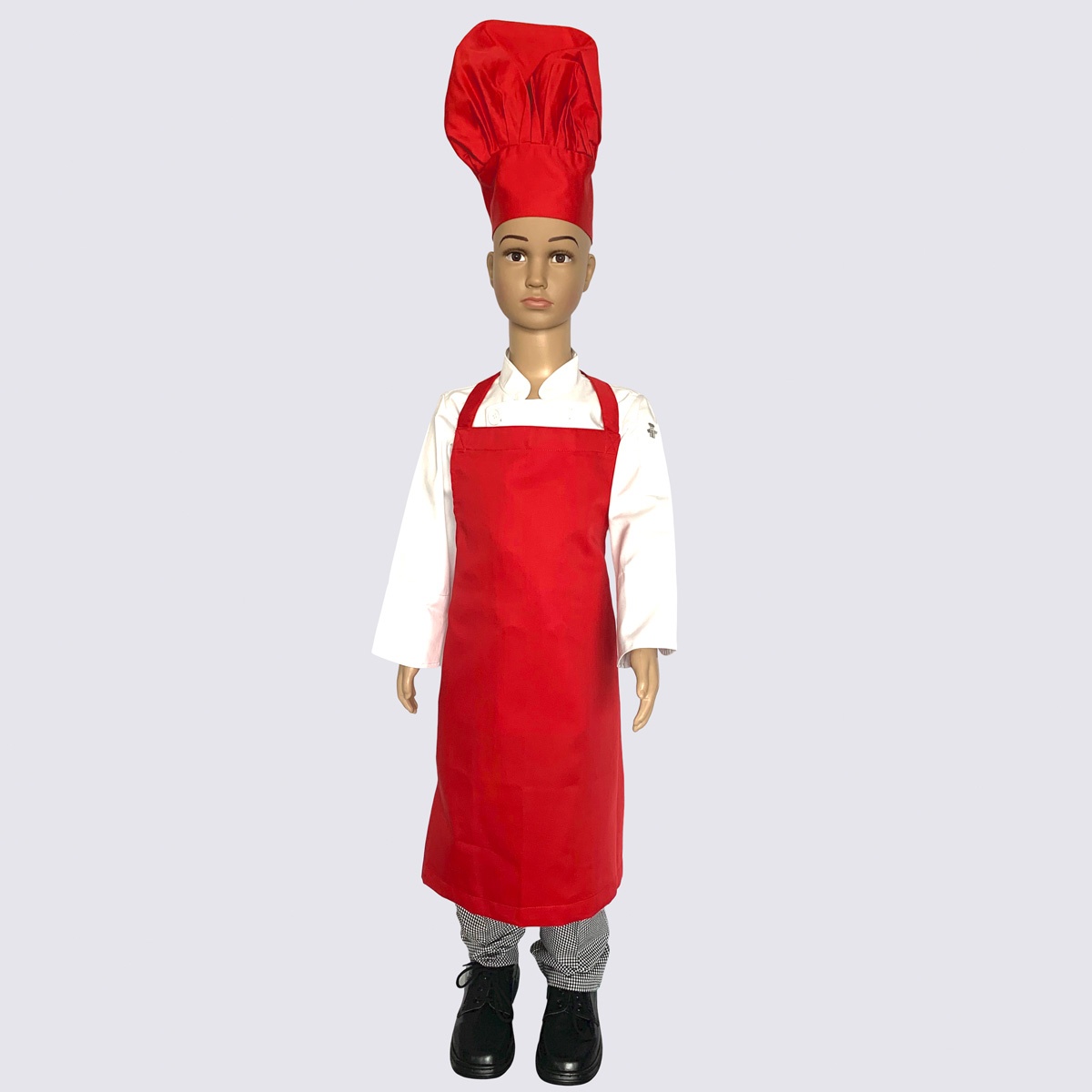 Junior Chef Red Apron & Cap