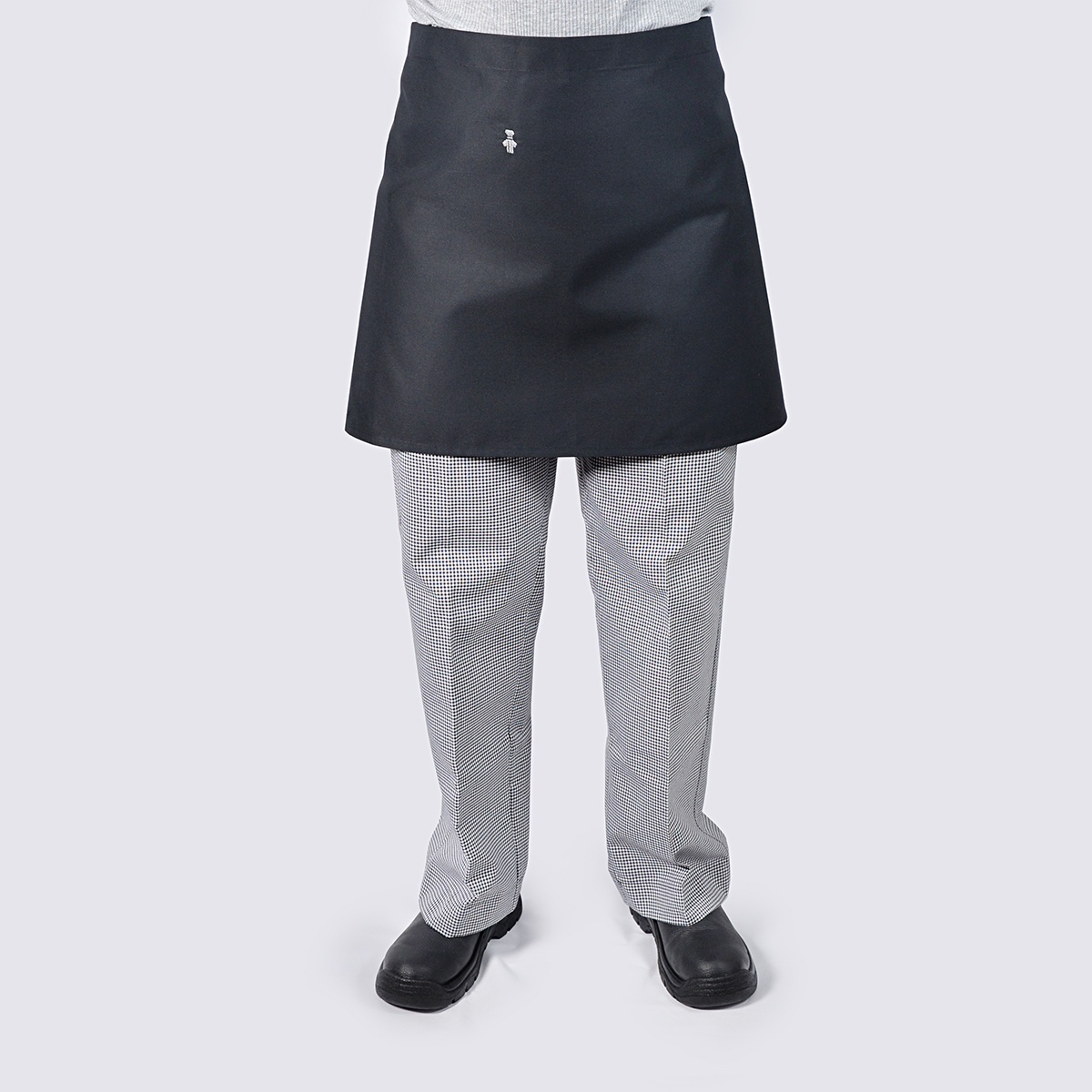 Bistro Chef Aprons- Half - Black - Short