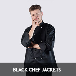 black chef jackets professional stylish